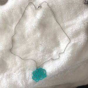 Monogrammed “E” necklace